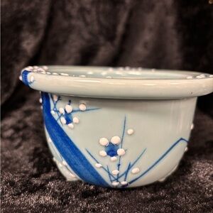 Seto Celadon Plum Flowerpot